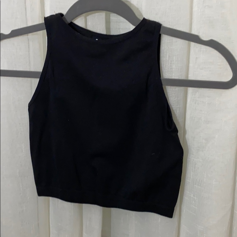 Black crop top